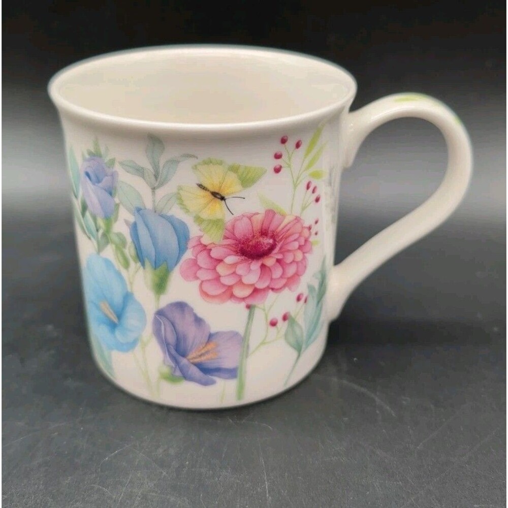 Burton and Burton Floral Mug Spring Butterfly Botanical